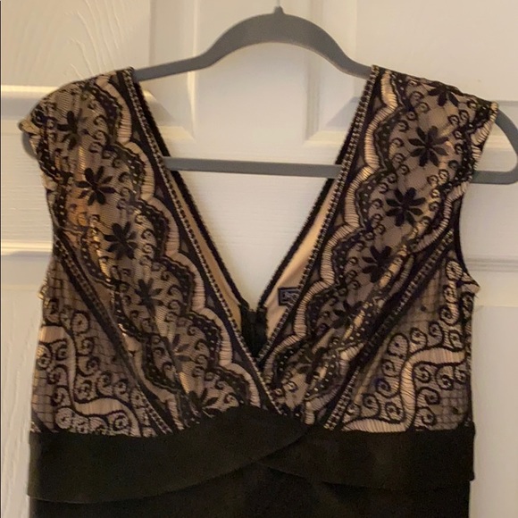 Beautiful semi formal dress with lace overlay - Picture 2 of 5